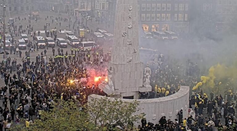 Arrests in Amsterdam na beledigingen van pro-Palestijnse activisten aan het adres van Maccabi Tel Aviv-fans