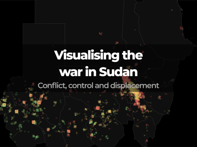 De Oorlog in Sudan Visualiseren: Conflicten, Controle en Verplaatsing