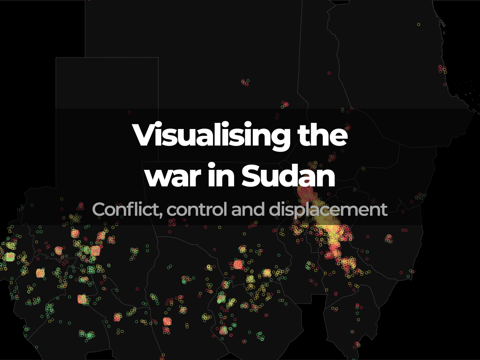 De Oorlog in Sudan Visualiseren: Conflicten, Controle en Verplaatsing