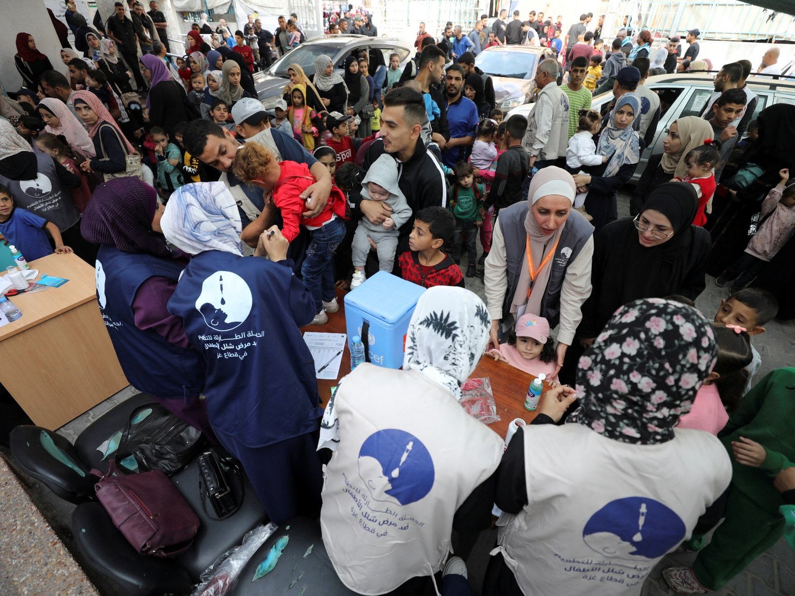 Herstart polio vaccinatiecampagne in Gaza te midden van aanhoudende aanvallen door Israël