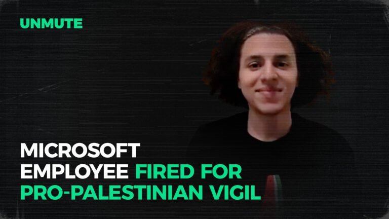 Microsoft Medewerker Ontslagen om Pro-Palestijnse Vigil