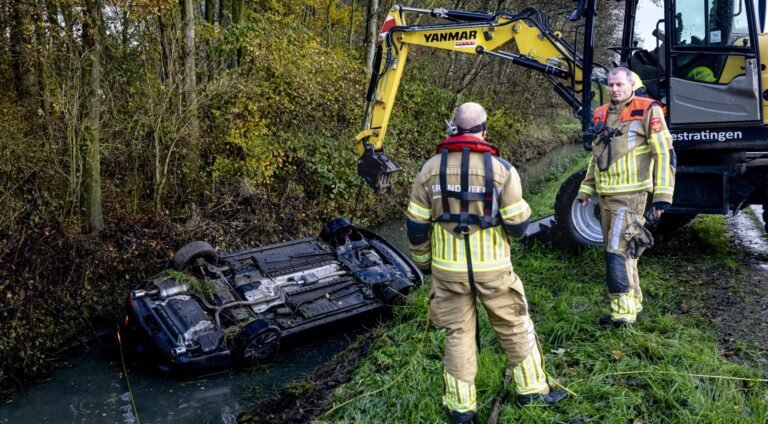 Moeder en jonge jongens opgenomen in ziekenhuis na auto-ongeluk in de natuur