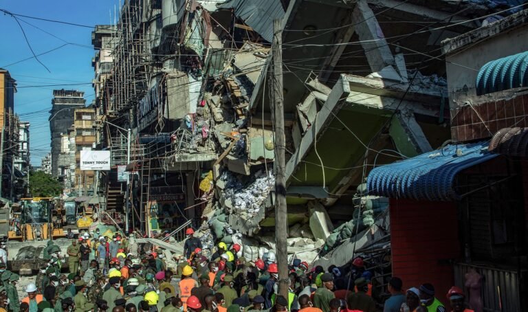 Voortdurende zoektocht naar overlevenden na instorting van gebouw in Tanzania