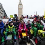 Waarom hebben Britse boeren geprotesteerd bij het Britse Parlement?