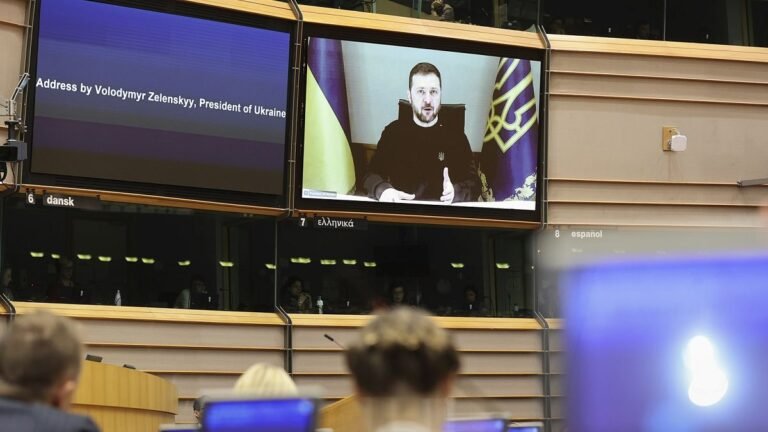 Zelenskyy vraagt MEP's om Putin zijn 'geld en macht' af te nemen voor herstel van vrede na 1.000 dagen oorlog