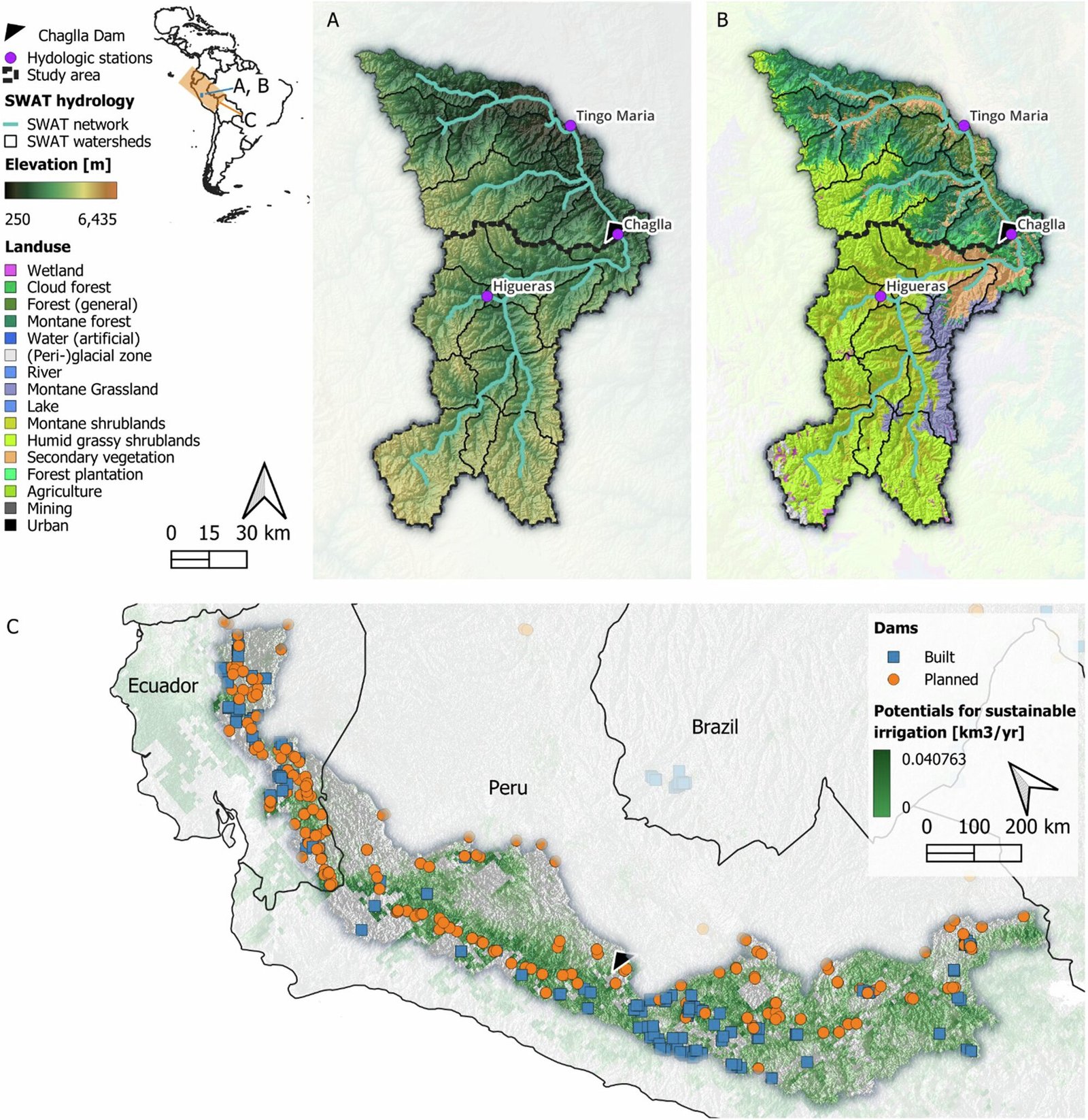 Zorg voor Water voor Energie- en Voedselproductie in de Andes-Amazonen Brongebieden