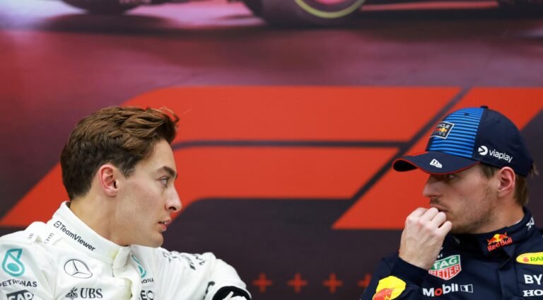 George Russell van Mercedes beschuldigt Max Verstappen van intimidatie en dreiging