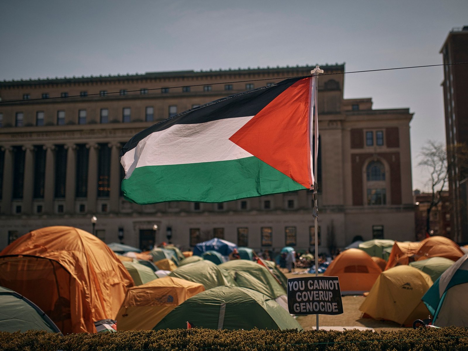 Activisten Steunen Amerikaanse Professor Die Van Columbia Is Gezet Door Palestina Advocacy