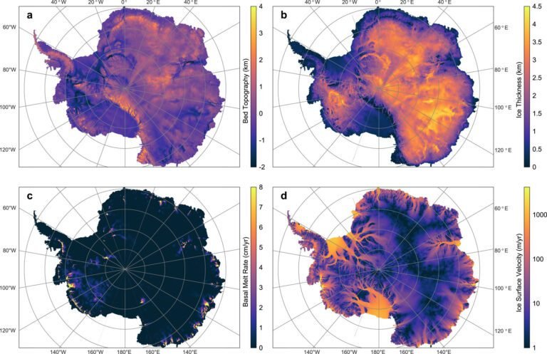 Model van het water in Antarctica verbetert zeespiegelvoorspellingen door subglaciale hydrologie van het volledige continent te interpreteren