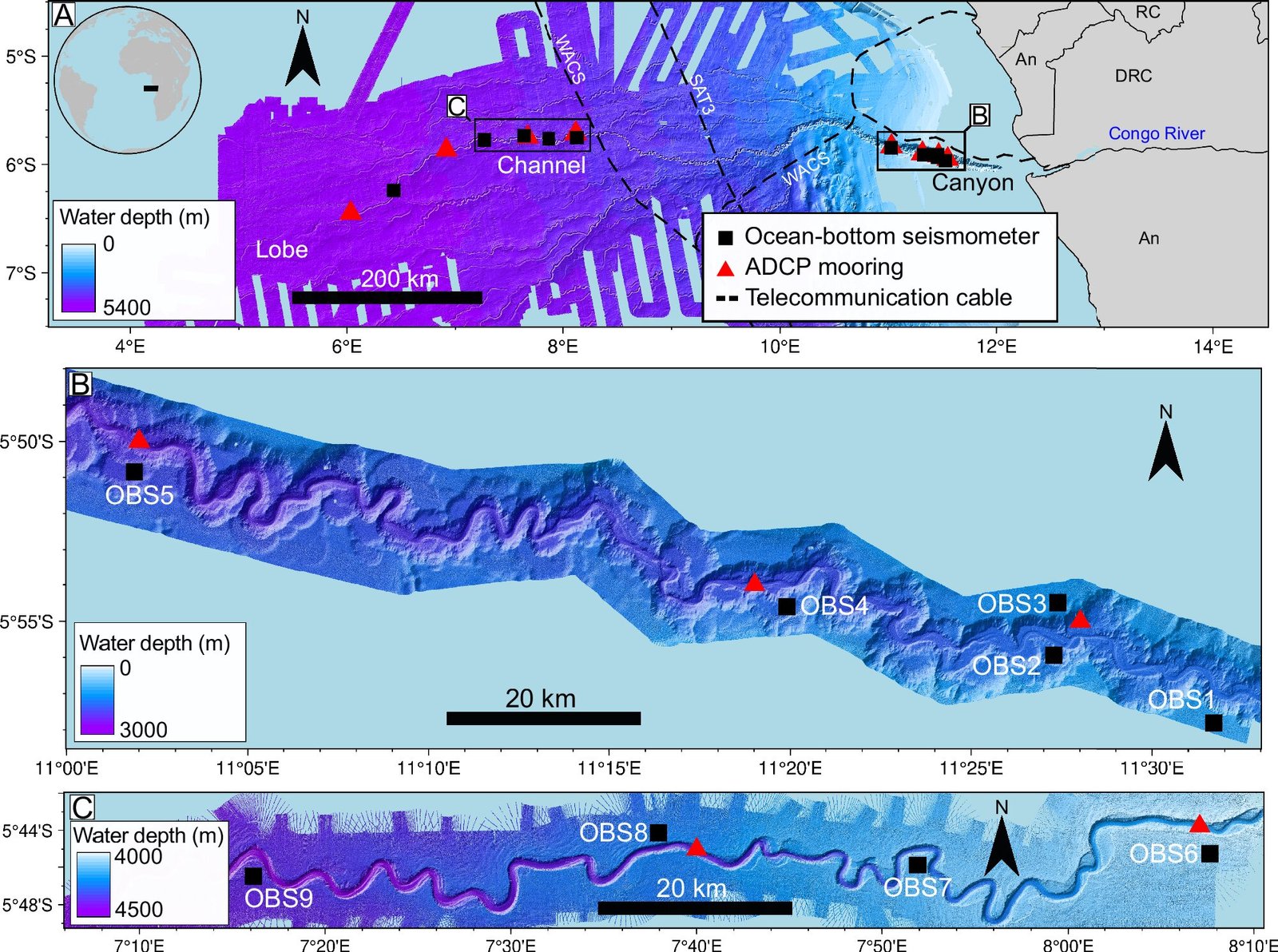 Seismometers Onthullen Gedetailleerde Informatie over de Langste Onderzeese Sedimentstromen van de Aarde