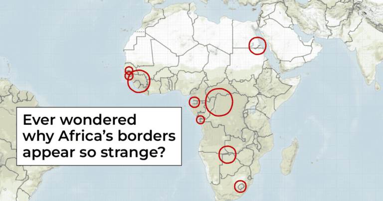 Waarom lijken de grenzen van Afrika zo vreemd?