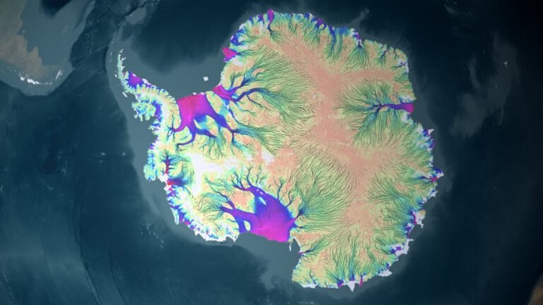 AI onthult nieuwe inzichten in de stroming van Antarctisch ijs