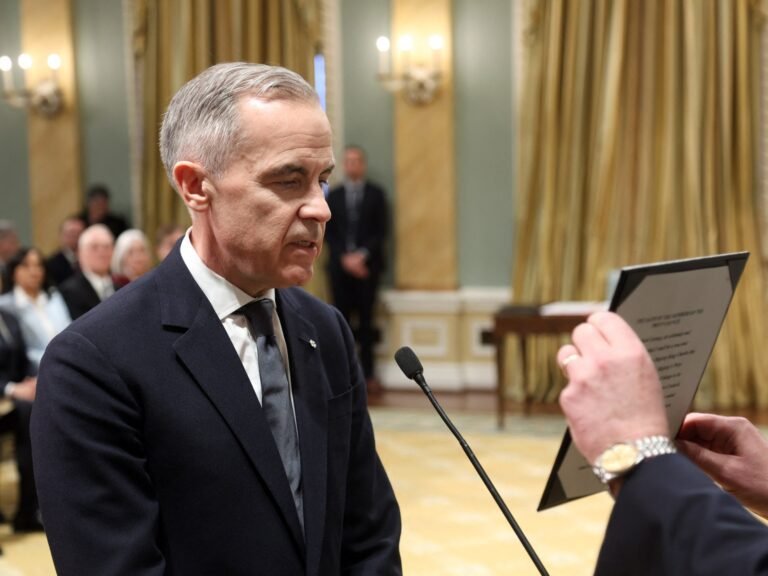 Mark Carney beëdigd als nieuwe premier van Canada, vervangt Trudeau