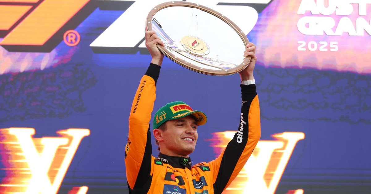 Norris Weert Verstappen Af en Wint de Seizoensopening van de F1 in Australië