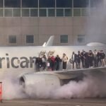 Passagiers evacueren na brand in American Airlines-vliegtuig in Denver