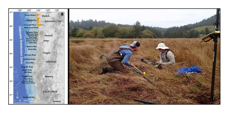 Aardbeving veroorzaakt landinklinking kan overstromingsrisico in de Pacific Northwest verhogen