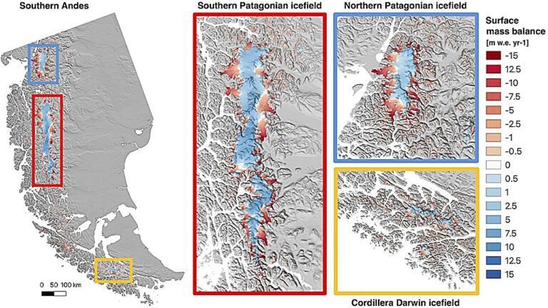 Veranderingen in de atmosfeer versnellen het verlies van Patagonische gletsjers en dragen bij aan de stijging van de zeespiegel