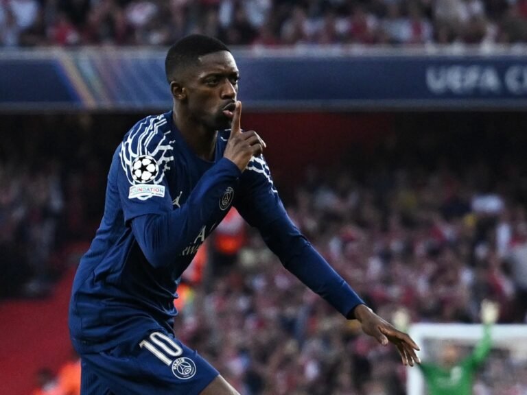 Voordeel voor PSG na krappe overwinning van Dembele op Arsenal