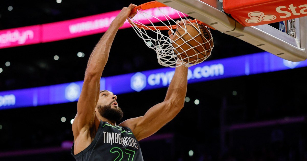 Gobert schittert terwijl T-Wolves Lakers verslaan en einde maakt aan LeBron en Luka's NBA-playoffavontuur