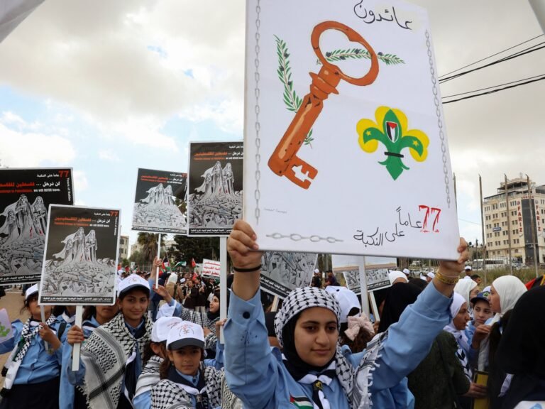 Palestijnen herdenken 77 jaar sinds de massale uitzetting door Israël