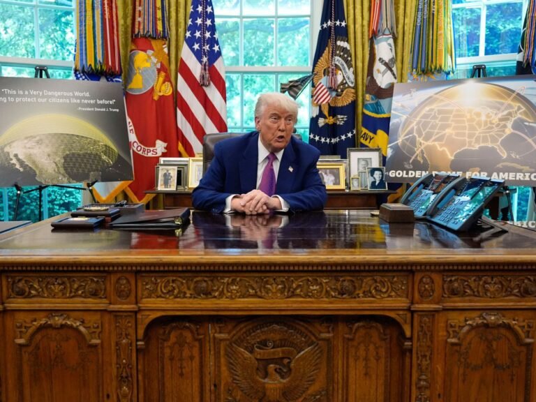 Trump kondigt aan dat de VS wapens in de ruimte plaatst als onderdeel van het 'Gouden Koepel'-plan