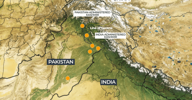 Waar heeft India Pakistan aangevallen? Kaart van Operatie Sindoor en grensaanvallen