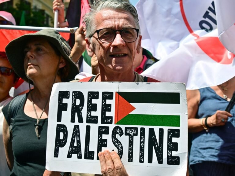 Foto's: Betogers in Rome, Italië, eisen einde aan de oorlog van Israël in Gaza
