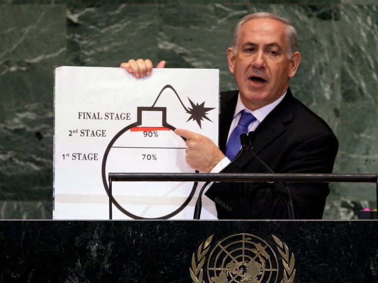 Foto's: De Geschiedenis van Netanyahus Retoriek over de Nucleaire Ambities van Iran