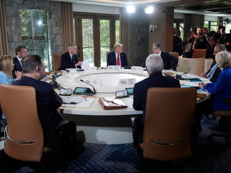 G7-leiders dringen aan op handelsakkoord met Trump terwijl gesprekken voortduren