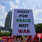 Honderden demonstreren tegen NAVO-top en Israël-Iranconflict in Den Haag