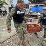 Hurricane Erick verzwakt na landfall aan de Mexicaanse kust als een categorie 3 storm