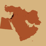 Kaart van de uitbreidende strijdfronten van Israël in het Midden-Oosten