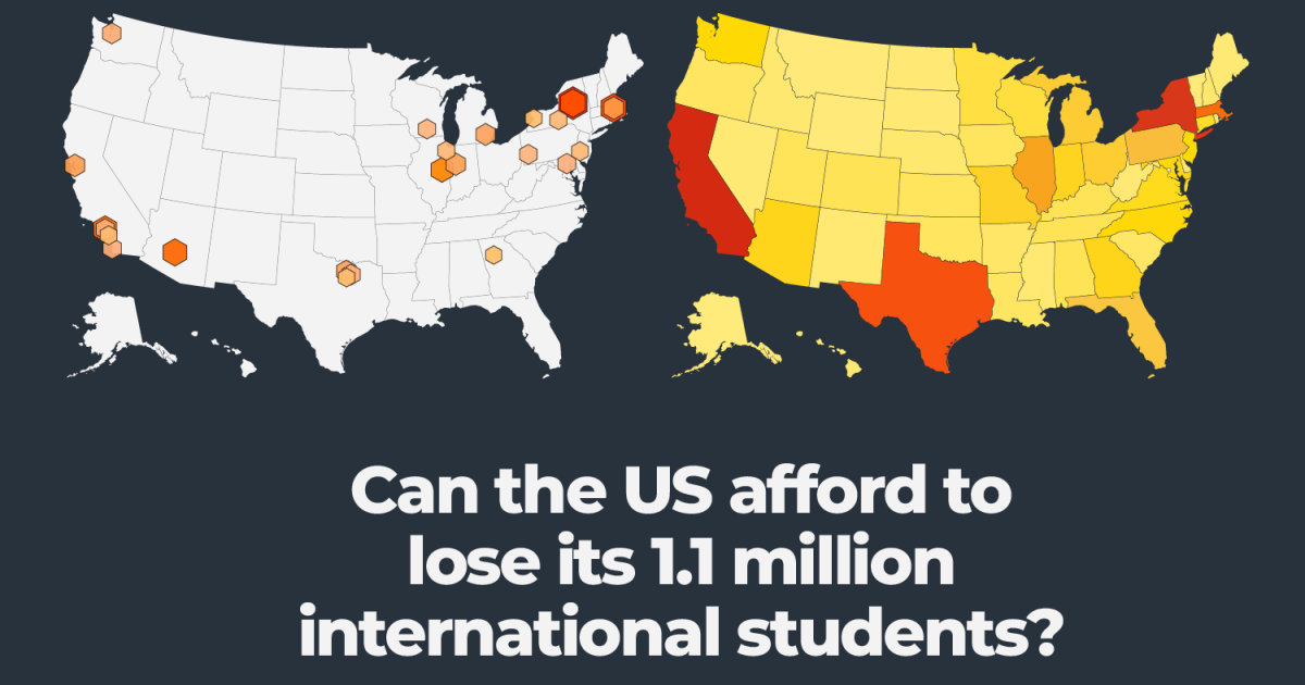 Kan de VS het zich veroorloven om 1,1 miljoen internationale studenten te verliezen?