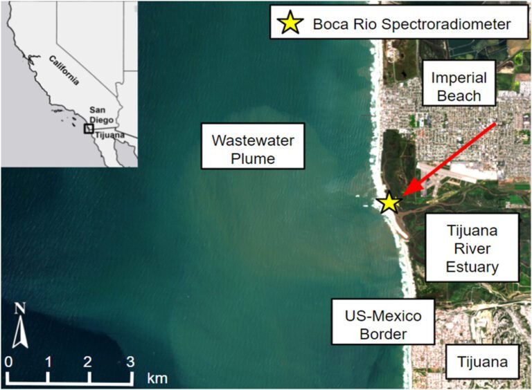 NASA-sensor op het ruimtestation detecteert vervuiling voor de kust van Californië