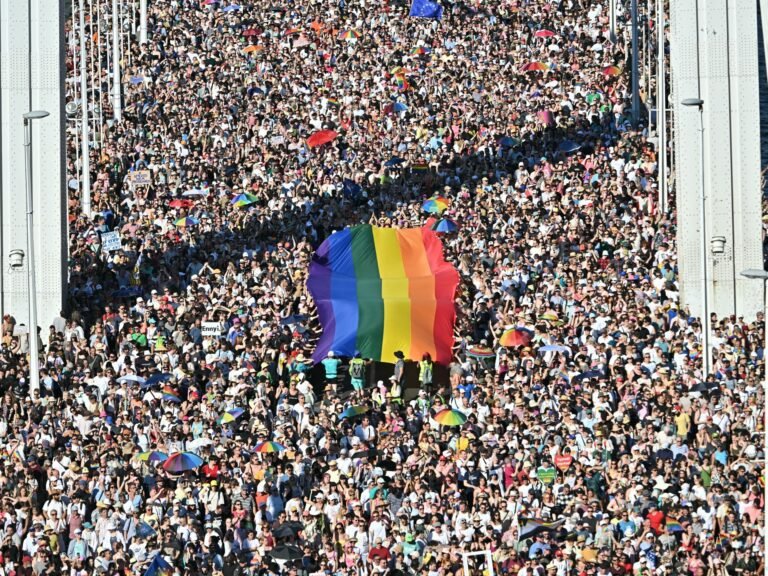 Tientallen duizenden in Hongarije negeren verbod en demonstreren tijdens Boedapest Pride