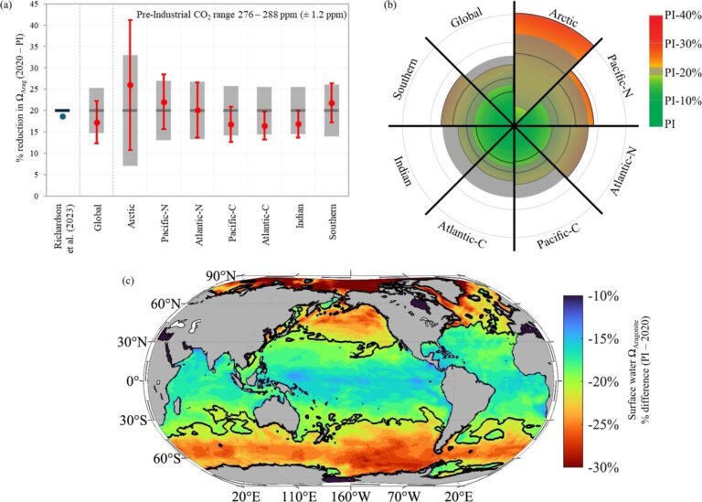 Zuurstofverzuring van de oceanen mogelijk al vijf jaar voorbij 'planetaire grens'
