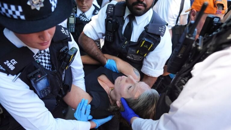Britse politie arresteert tientallen tijdens protesten tegen verbod op Palestina-actie