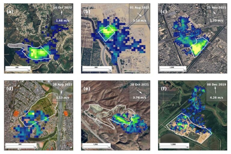 Hoogwaardige satellietafstandssensing onthult onderschatte methaanemissies van wereldwijde stortplaatsen
