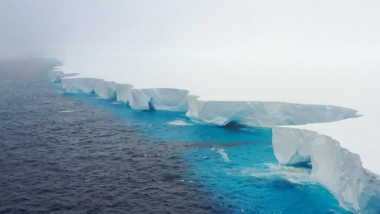 Studie onthult dat getijden zorgen voor enorme afbrokkeling van ijsbergen in Antarctica