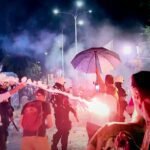 Clashes in Servië Gaan Door op de Tweede Dag te Midden van Antigouvernementele Protesten