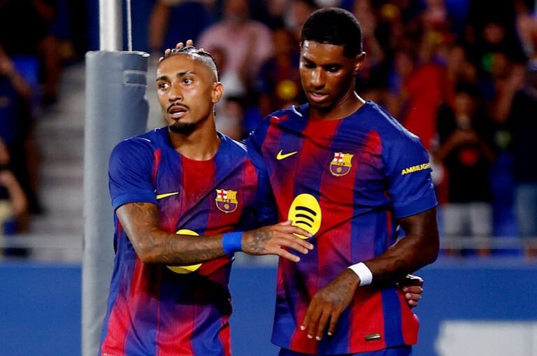 Rashford maakt zijn debuut terwijl Yamal scoort: Barcelona verslaat Como met vijf doelpunten