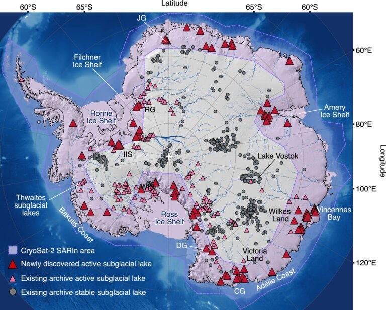 85 Nieuwe Subglaciale Meren Ontdekt Onder Antarctica