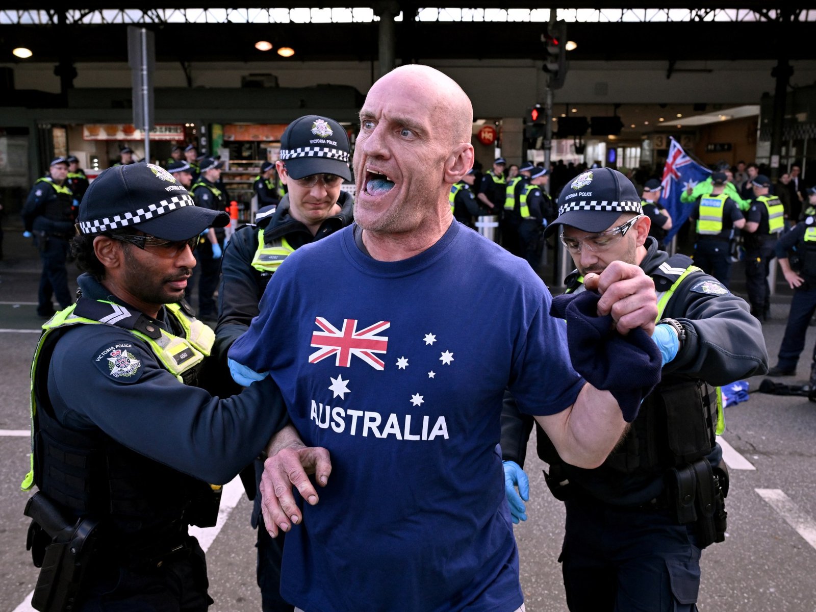 Onrust in Melbourne, Australië: Duizenden demonstreren tegen immigratie