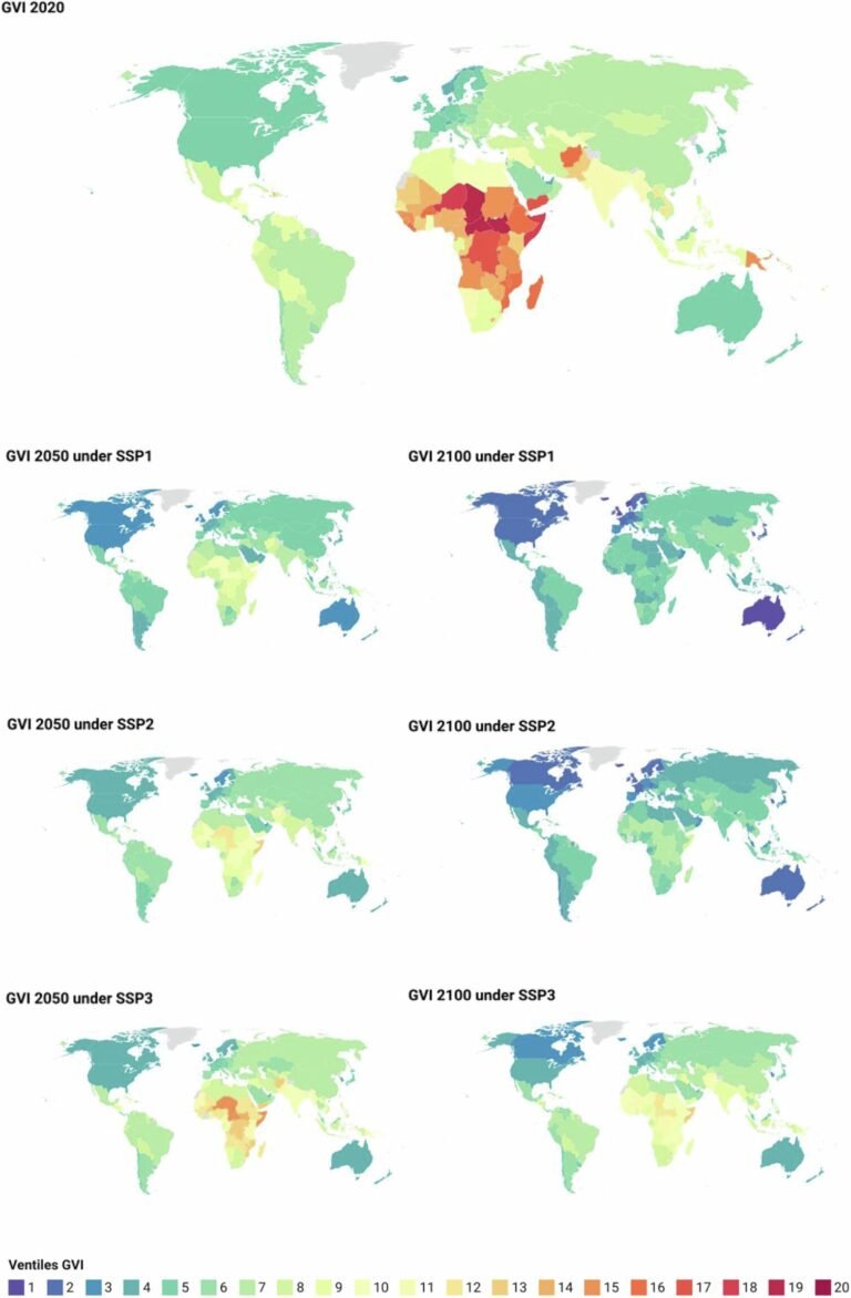 Wie loopt het grootste risico? Wereldwijde index onthult klimaatkwetsbaarheid tot 2100