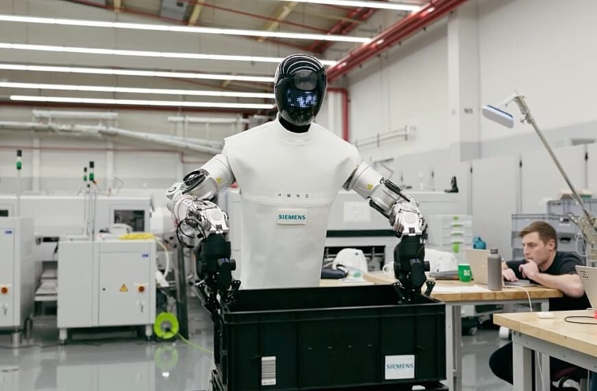Kunnen AI-robots samenwerken met mensen? Siemens en NVIDIA testen een humanoïde robot